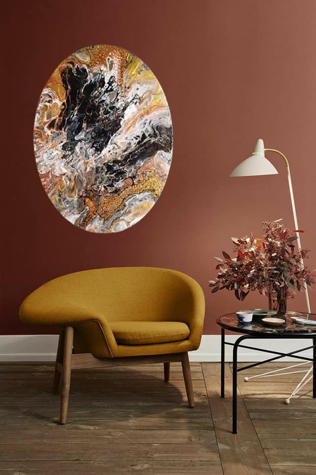 Celestial Reflections - Pouring Painting