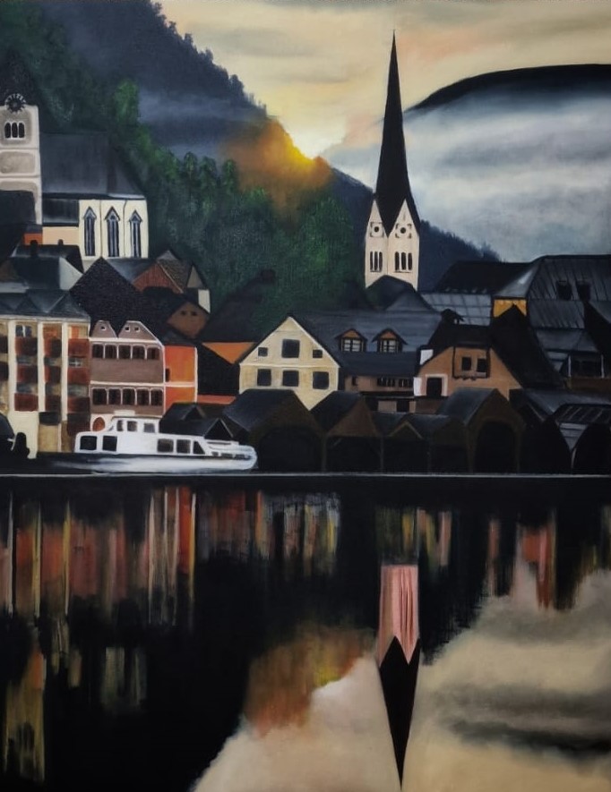 Hallstatt - Oil Painting